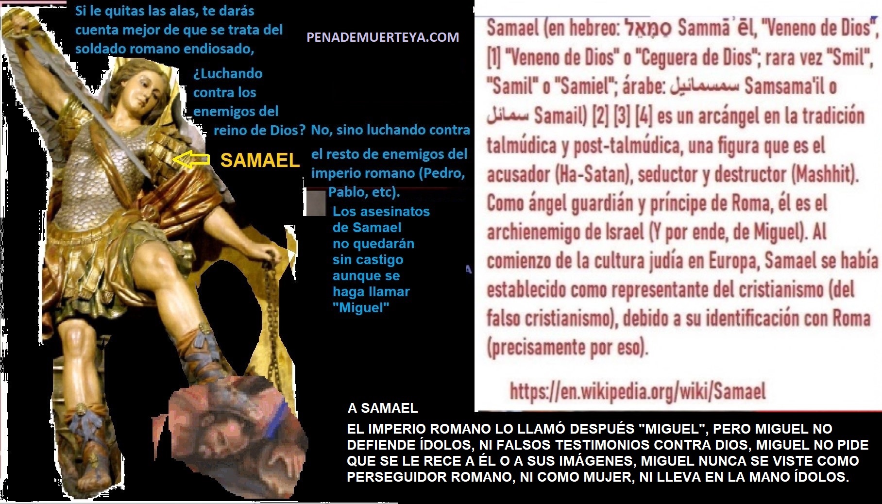 Identificando a Samael - el falso Miguel del imperio engañador