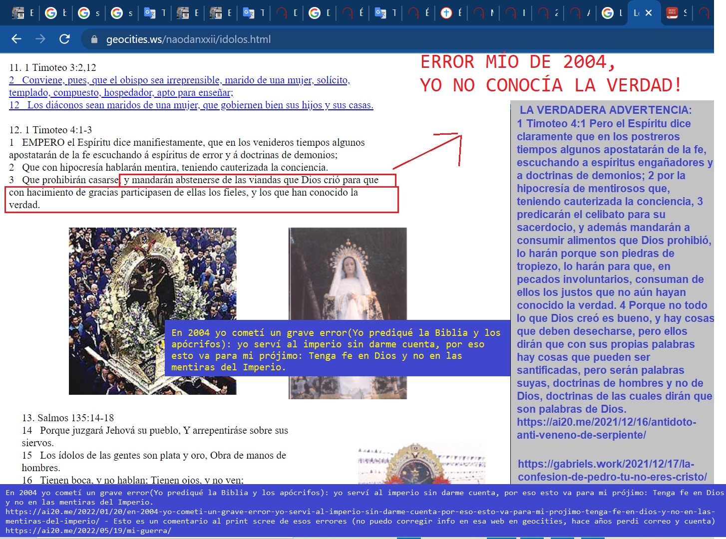 ejemplo de errores antiguos de Jose Galindo en naodanxxii 2004 -2